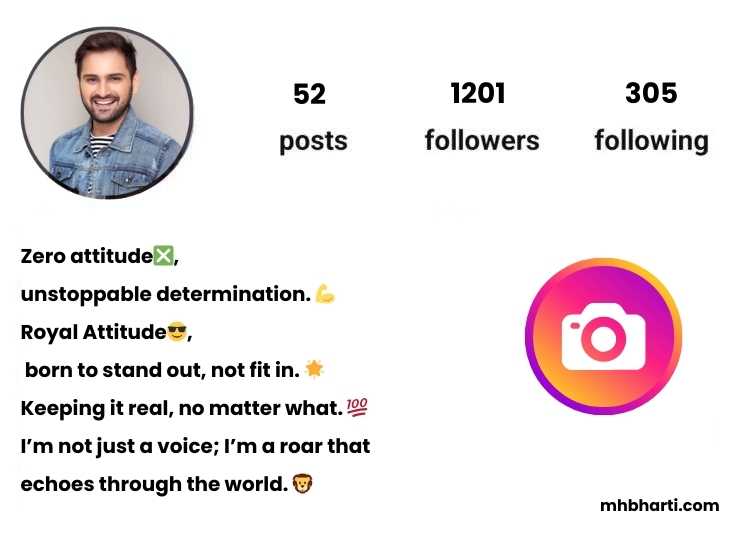 Cool Attitude Instagram bio for boys