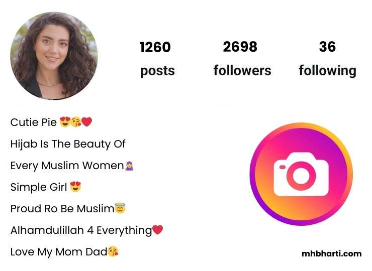 Islamic bio for Instagram for girl