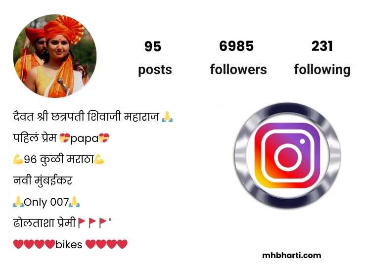 Shivaji Maharaj Instagram Bio