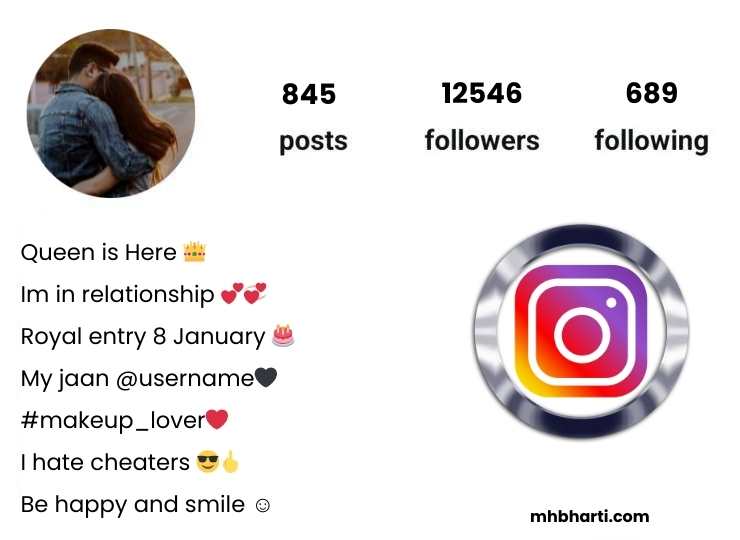 Couple love bio for instagram in marathi for girl