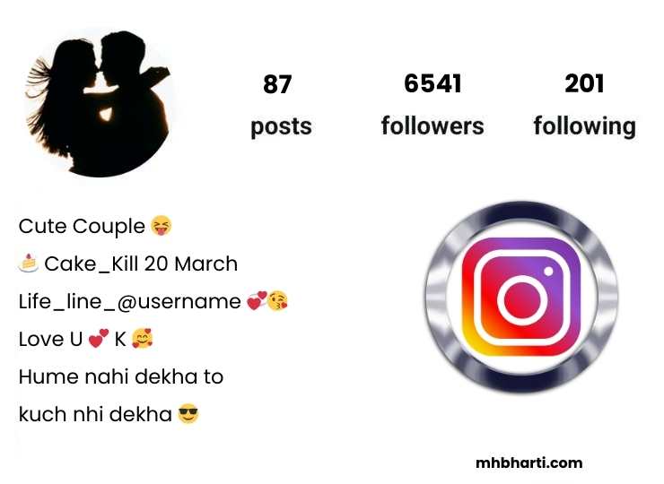 Married couple love bio for Instagram in Marathi