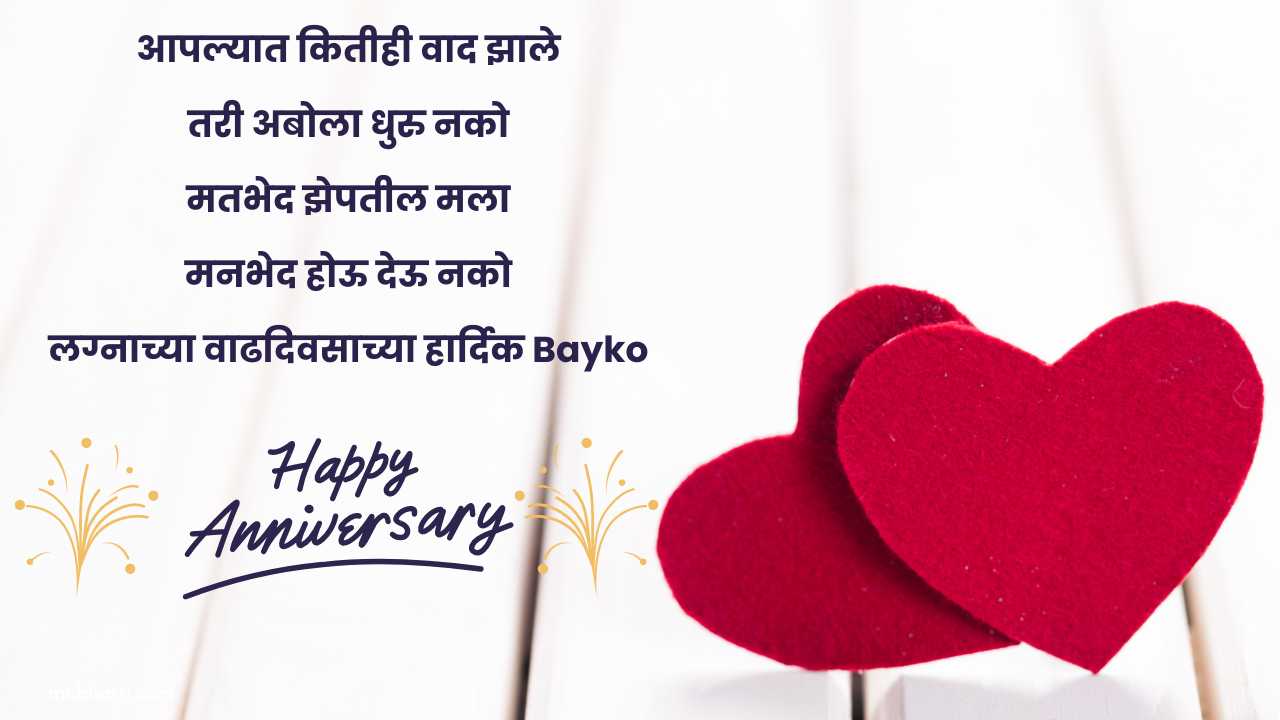 Anniversary Wishes For Wife in Marathi