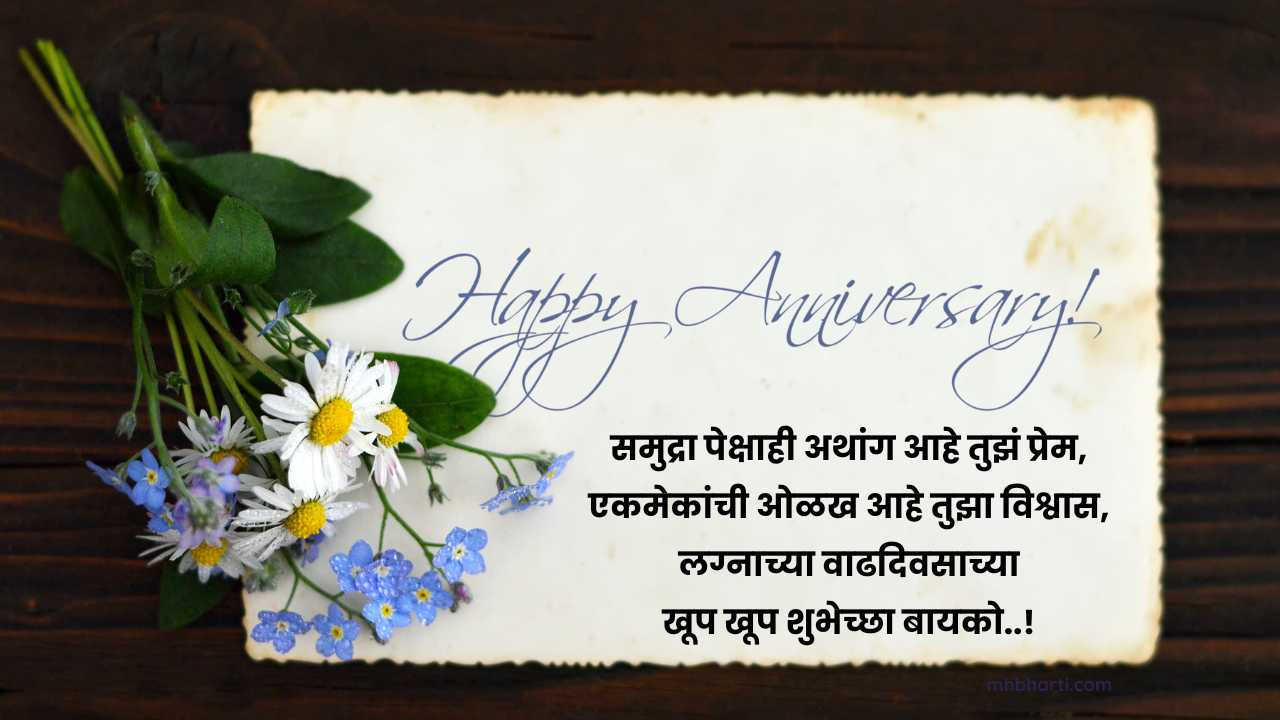 Anniversary message for wife in Marathi