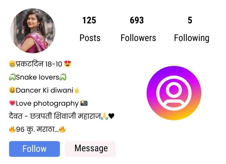 Instagram bio for Girls in marathi shivaji Maharaj